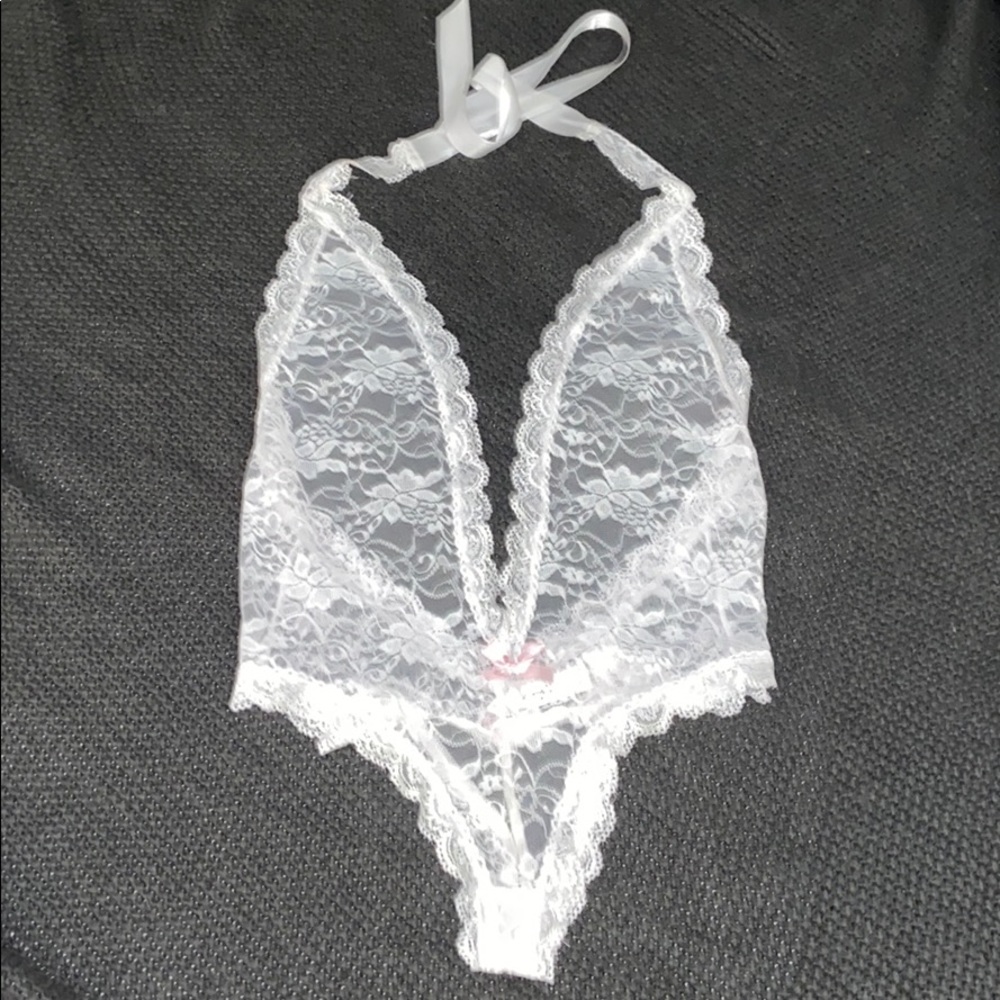 🆕 Lace Teddy with Heart shape butt - Picture 3 of 6